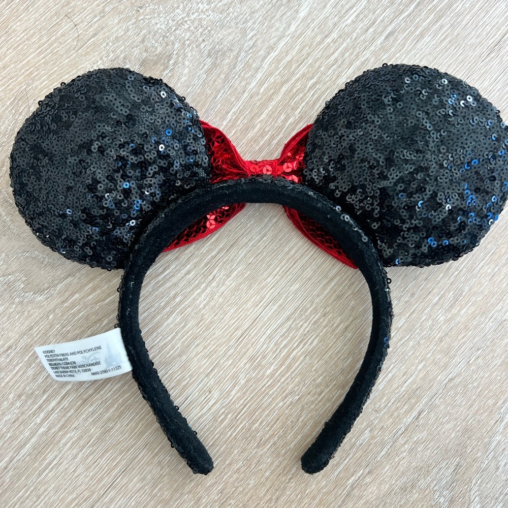 Disney Parks Sequin Minnie Mouse Ears Headband - Picture 3 of 3
